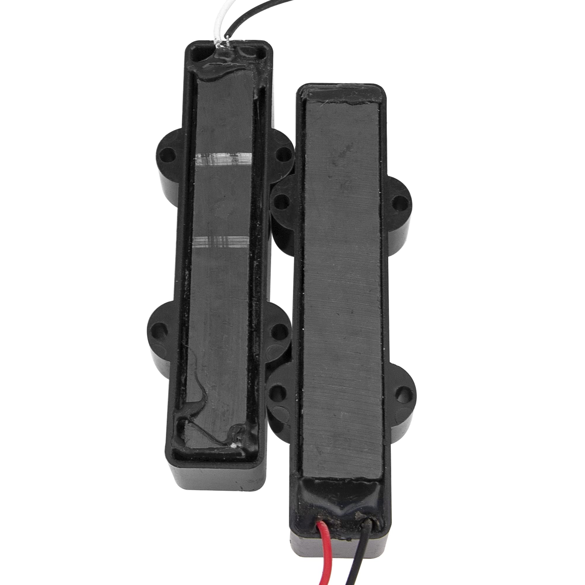 Yootones 2Pcs 4 String JB Bass Pickup Part Open Style Neck Compatible with 4 String Electric Bass, Squier Affinity PJ Bass(Slive